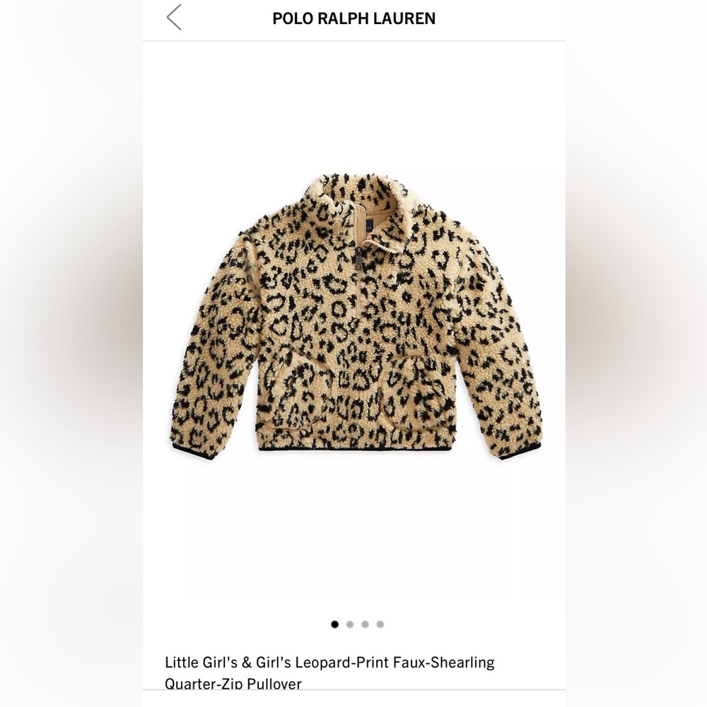 Ralph Lauren Polo Girls Half Zip with Pockets
